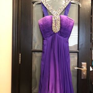 Sherri Hill long purple dress *worn once*